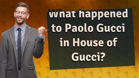 psolo gucci|what happened to paolo Gucci.